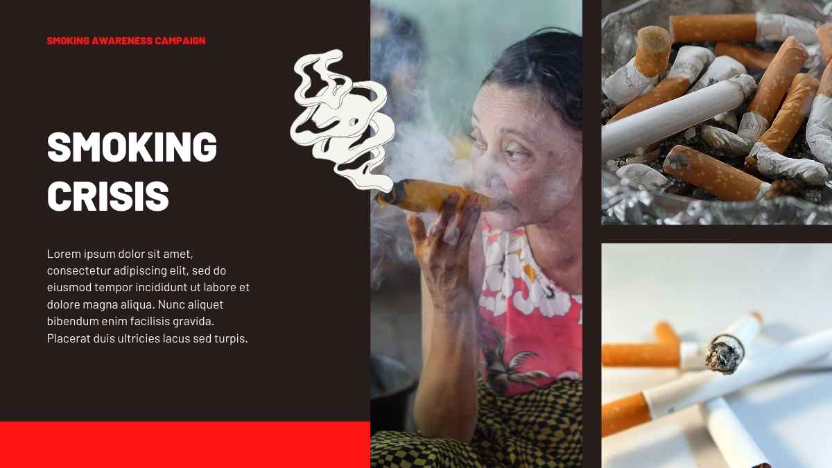 Modern Minimal Smoking Awareness Campaign - slide 6