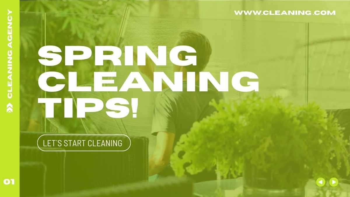 Modern Minimal Spring Cleaning Tips! - slide 1