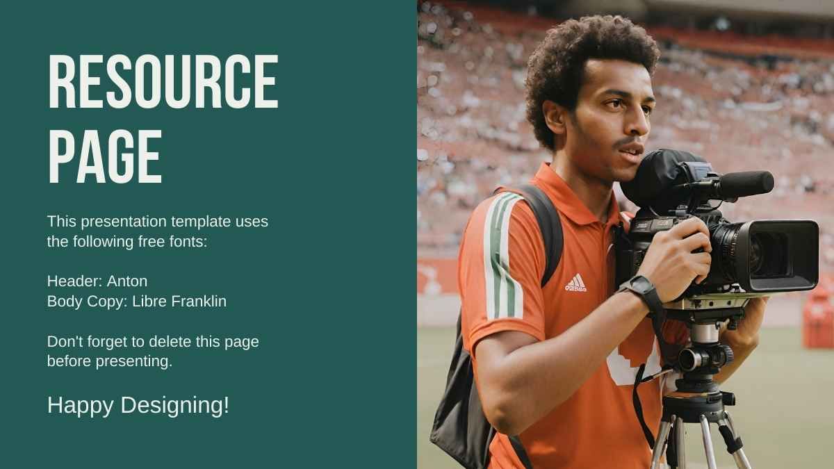 Modern Minimal World Sports Journalists Day Slides - slide 13