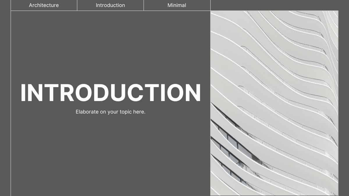 Modern Minimalist Architecture Slides - slide 14