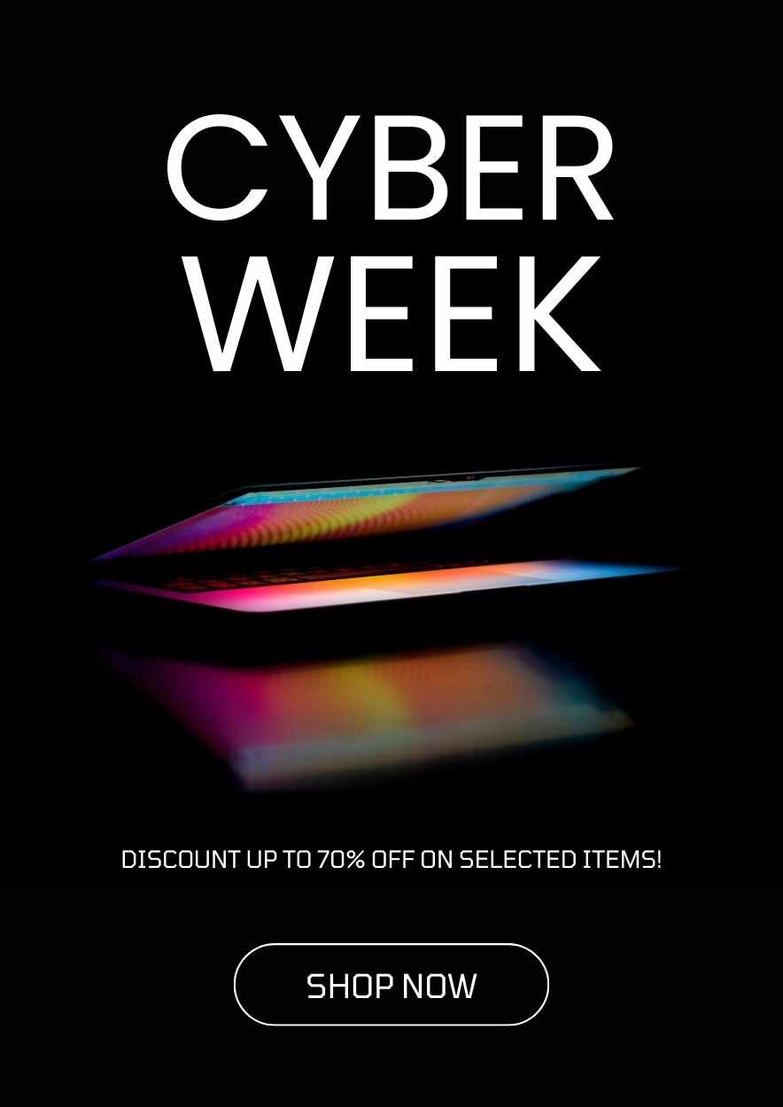 Modern Neon Cyber Week Bundle Deals Poster - slide 2