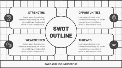 Slides Carnival Google Slides and PowerPoint Template Modern Outline SWOT Analysis 2