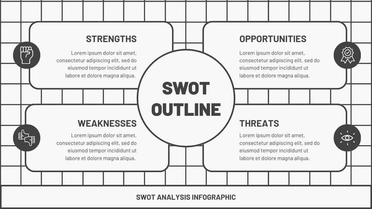 Modern Outline SWOT Analysis - diapositiva 3