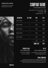 Modern Photography Invoice Template