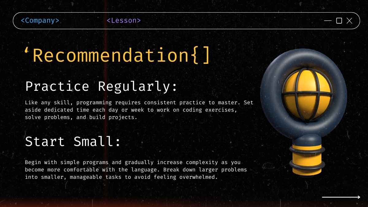 Modern 3D Programming Language Workshop for Beginners - slide 12