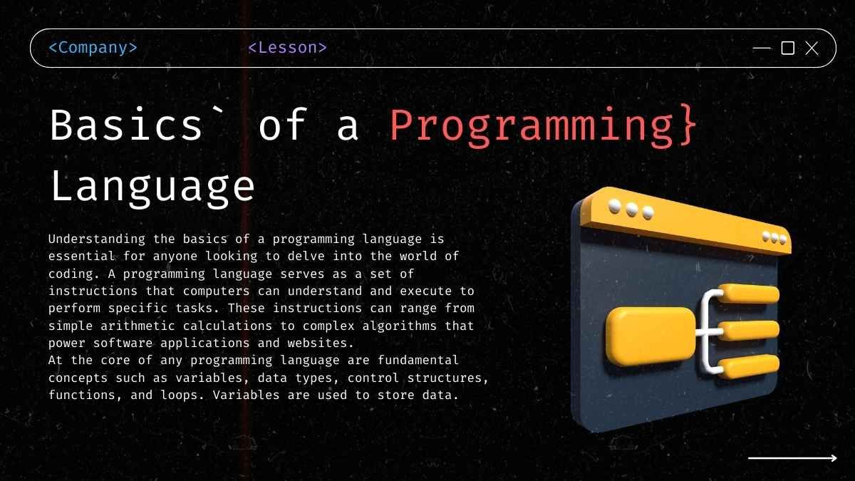 Modern 3D Programming Language Workshop for Beginners - slide 9