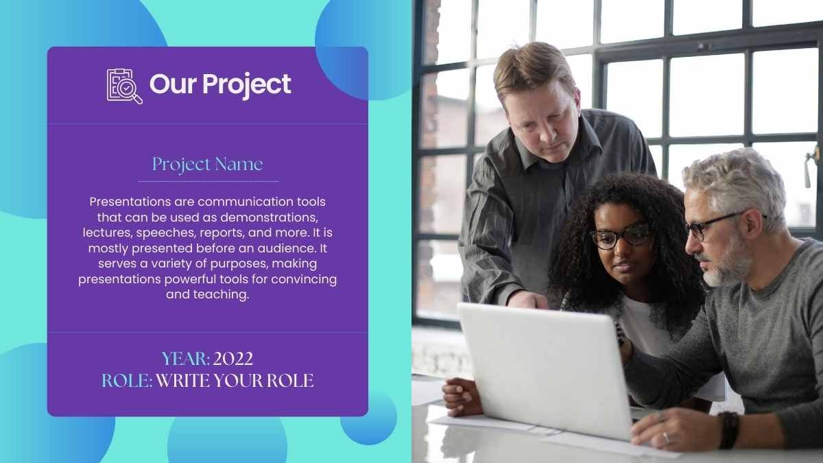 Modern Project Team Members Slides - slide 9