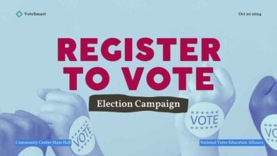 Modern Register to Vote Election Campaign