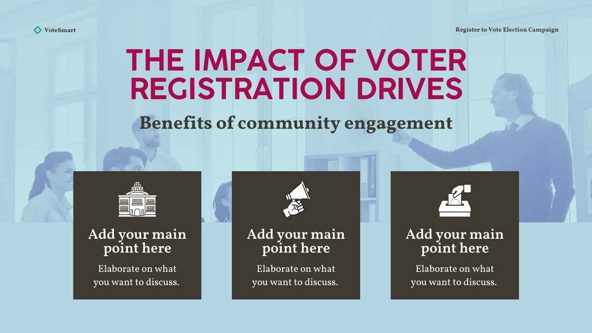 Modern Register to Vote Election Campaign - slide 12