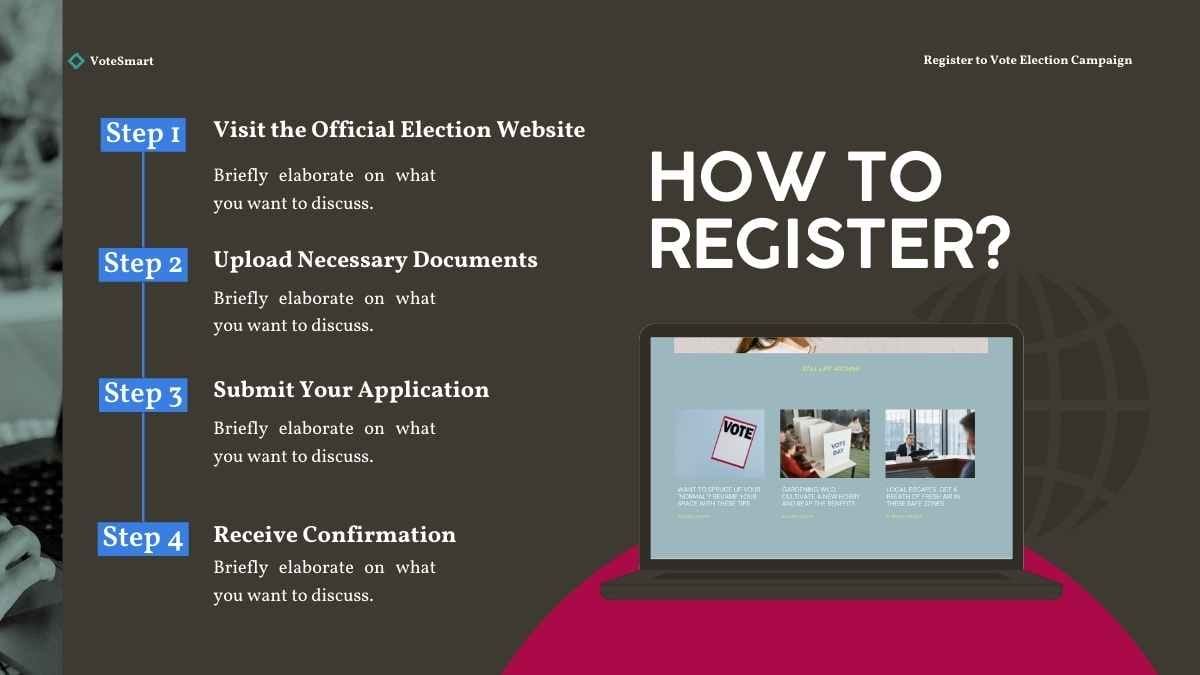 Modern Register to Vote Election Campaign - slide 9