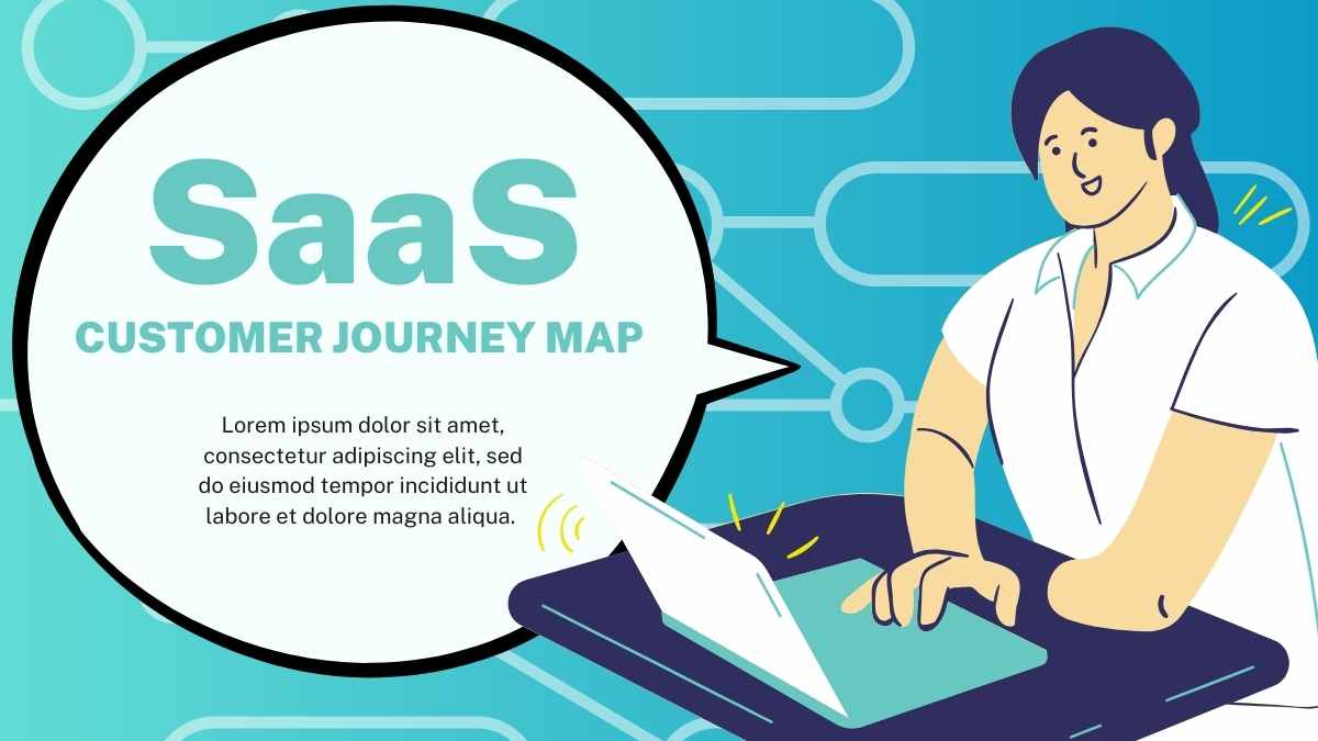 Modern SaaS Customer Journey Map Slides - slide 1