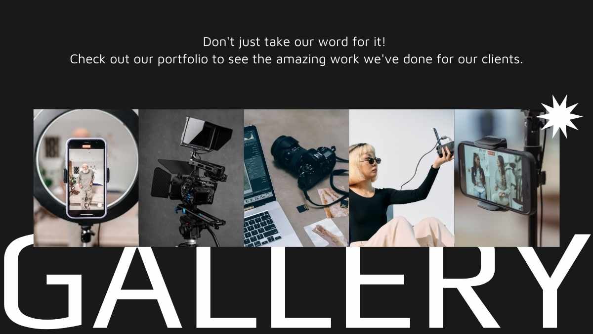 Modern Stylish Video Editing Portfolio Slides - slide 9