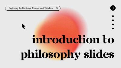 Modern UI Introduction To Philosophy Slides