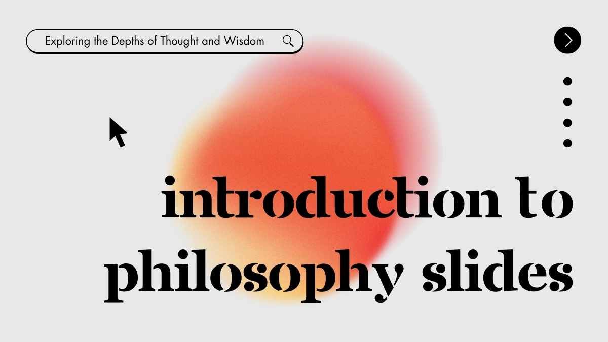 Modern UI Introduction To Philosophy Slides - diapositiva 1