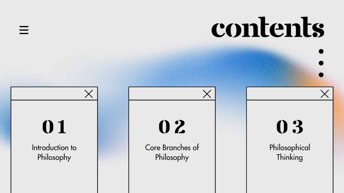 Modern UI Introduction To Philosophy Slides - diapositiva 2