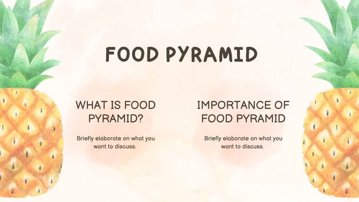 Watercolor Food Pyramid Lesson for Elementary Slides - slide 8