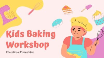 Slides Carnival Google Slides and PowerPoint Template Multicolored Pastel Cute Kids Baking Workshop Educational Presentation 1