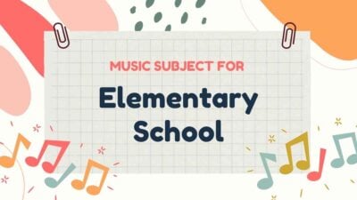 Music Subject for Elementary School Animated Educational Slides