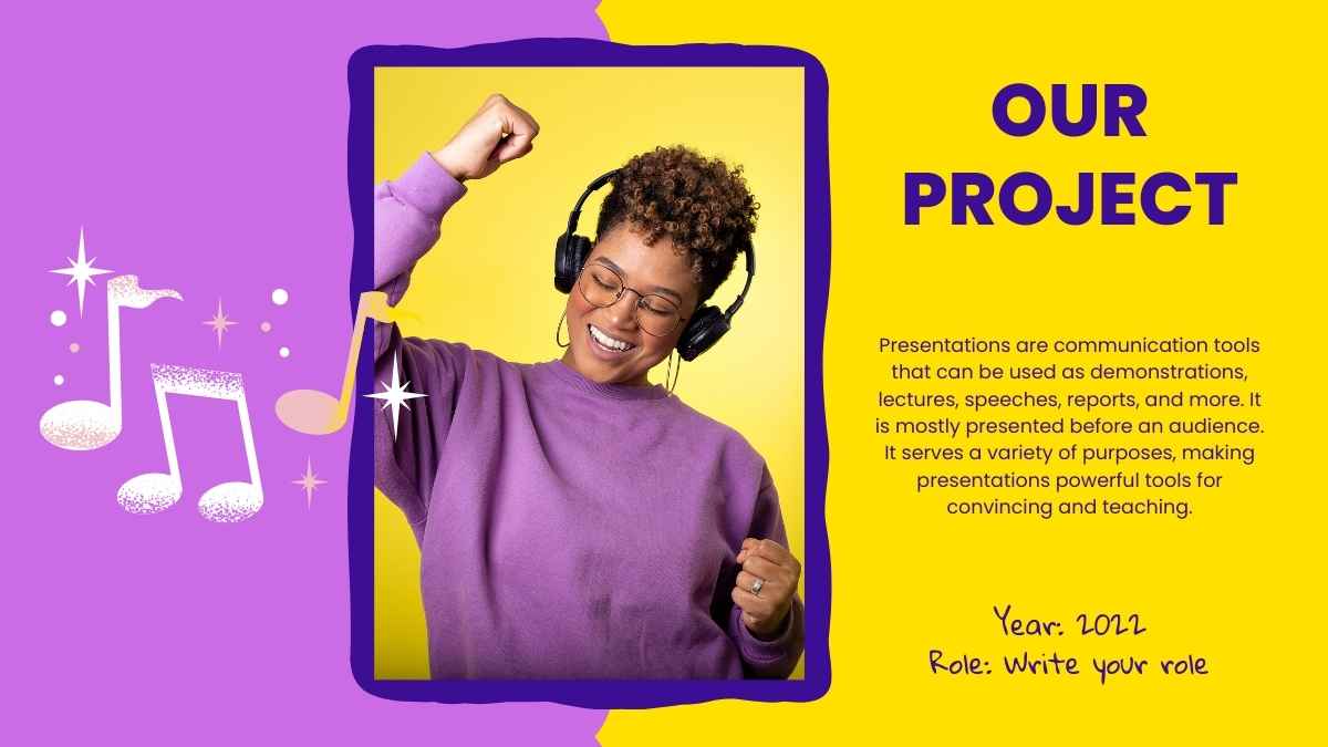 Assunto de Música para Ensino Médio Teoria Musical Slides Educacionais Ilustrados em Roxo e Amarelo - deslizar 13