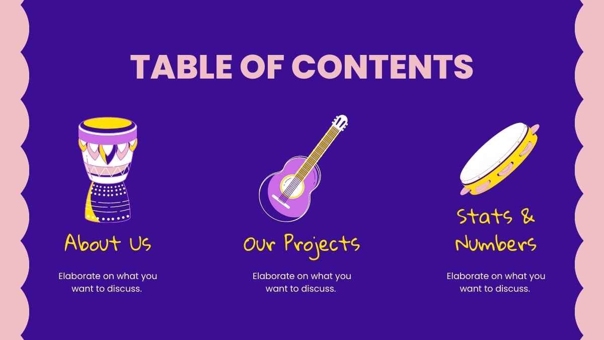 Assunto de Música para Ensino Médio Teoria Musical Slides Educacionais Ilustrados em Roxo e Amarelo - deslizar 3