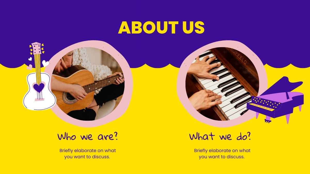 Music Subject for High School Music Theory Purple and Yellow Illustrated Educational Slides - slide 6