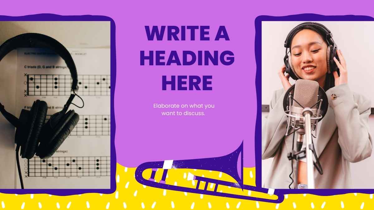 Music Subject for High School Music Theory Purple and Yellow Illustrated Educational Slides - slide 9