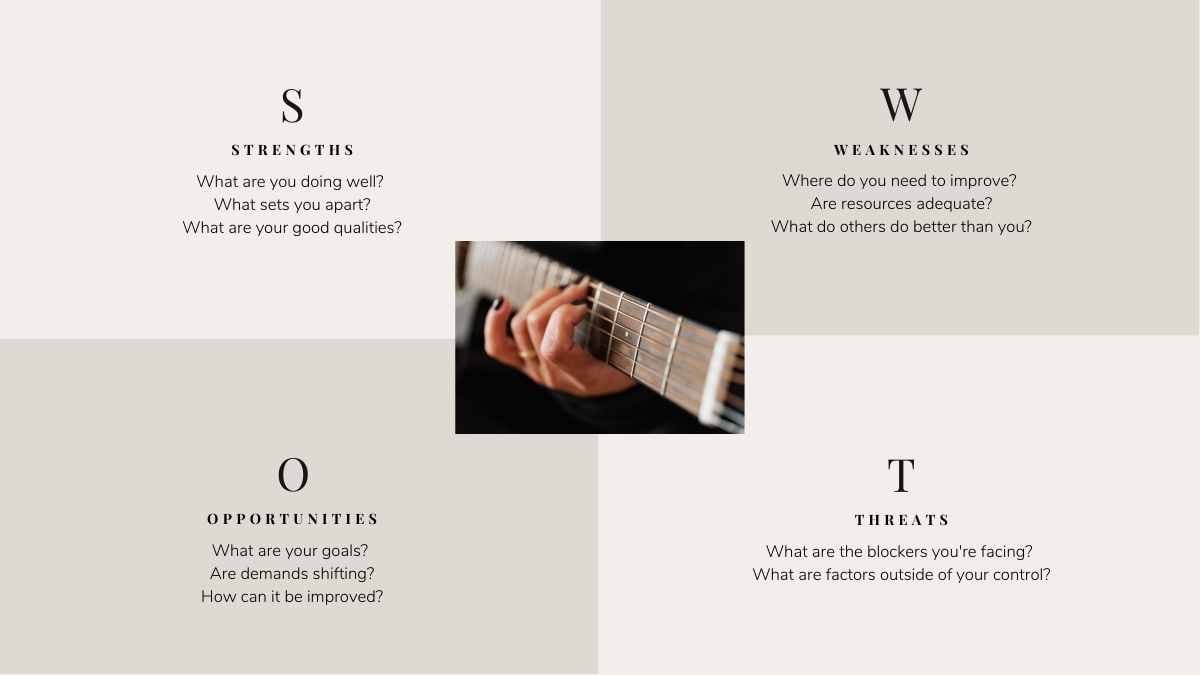 Musician’s Portfolio Beige Minimal Business Portfolio  Slides - slide 12