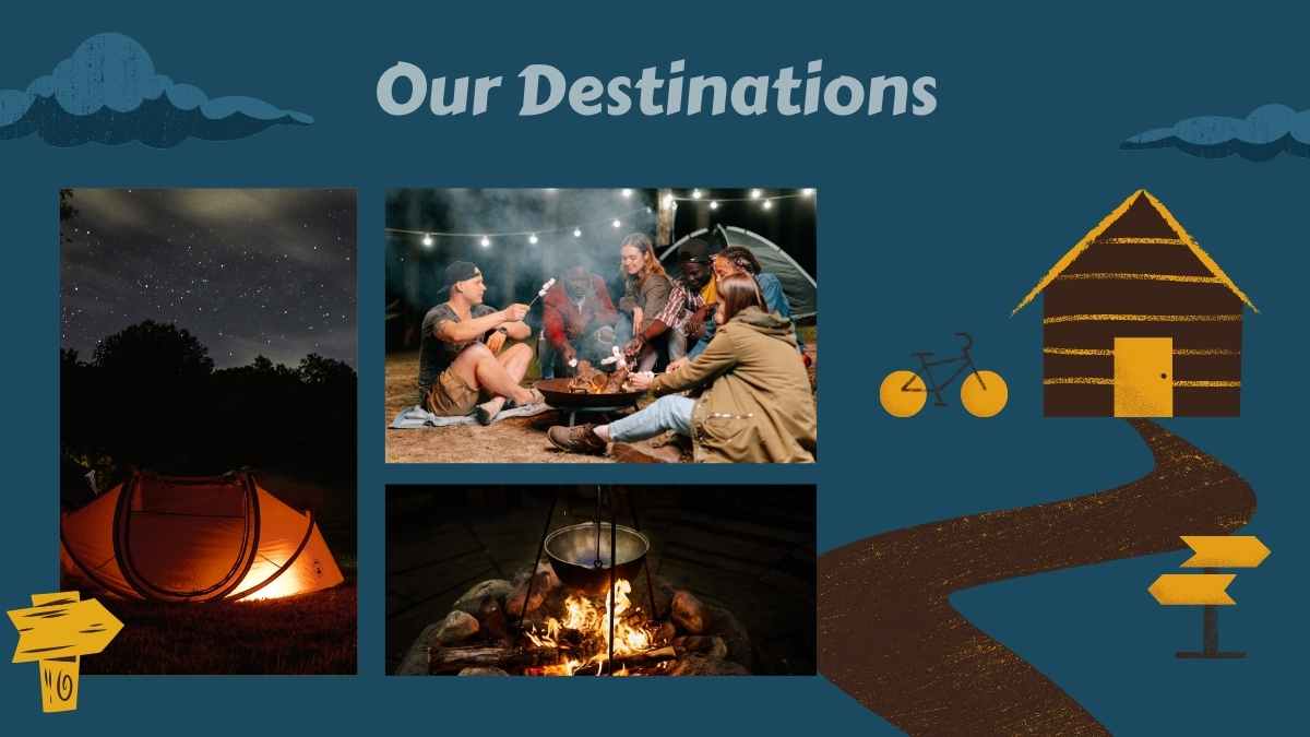 Template Slide Petualangan Berkemah dengan Gambar Menarik - slide 10