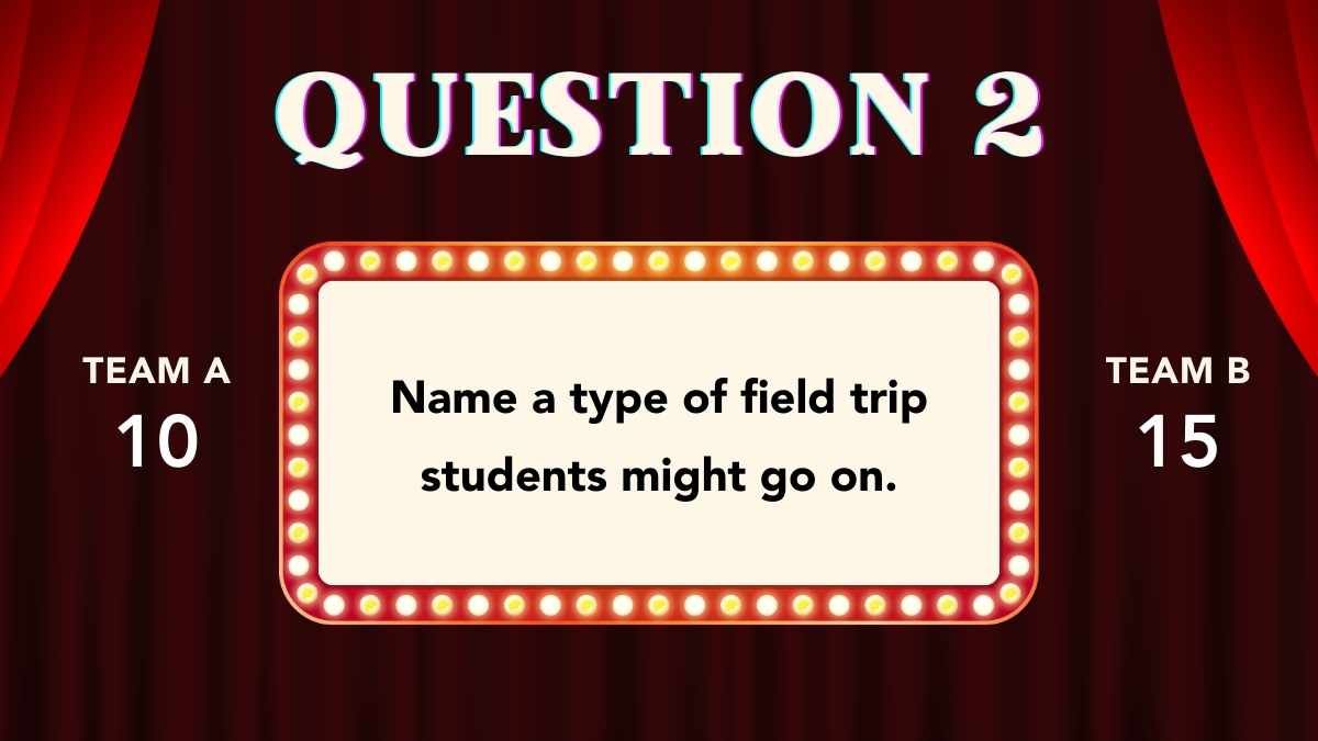 Neon Back to School Game Family Feud Quiz - slide 12