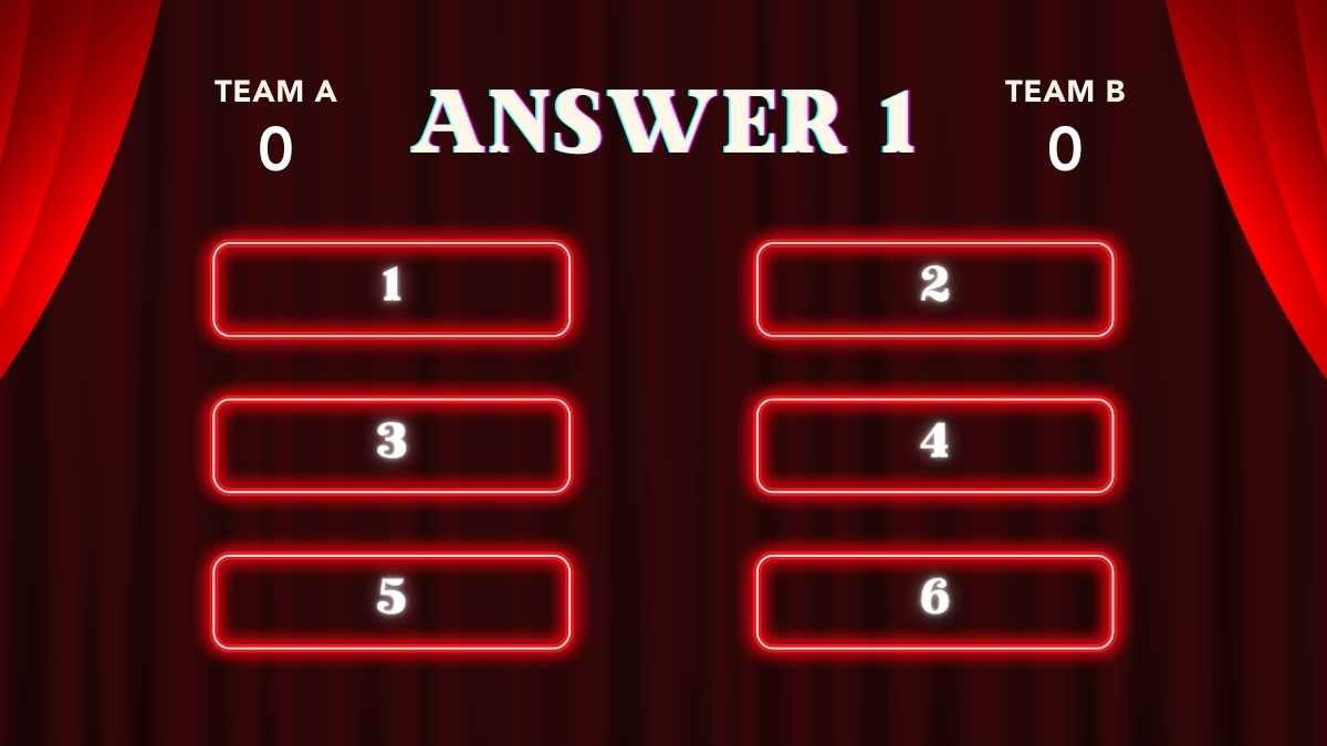 Neon Back to School Game Family Feud Quiz - diapositiva 8