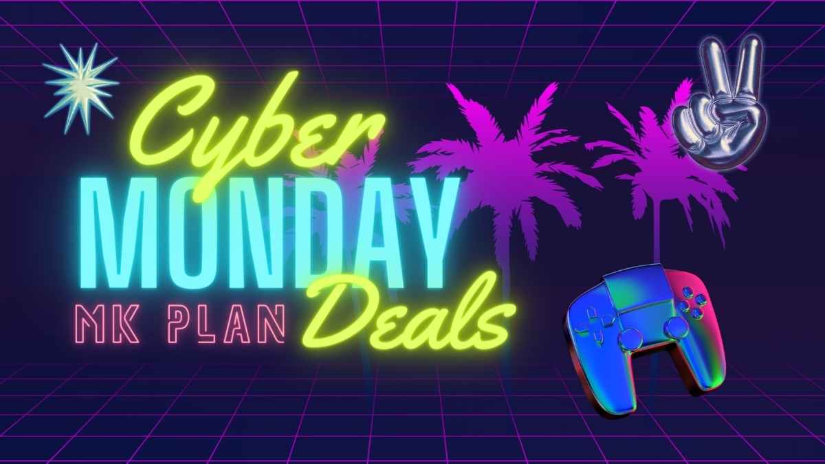 Ofertas de Cyber Monday en Neón Plantillas - diapositiva 1