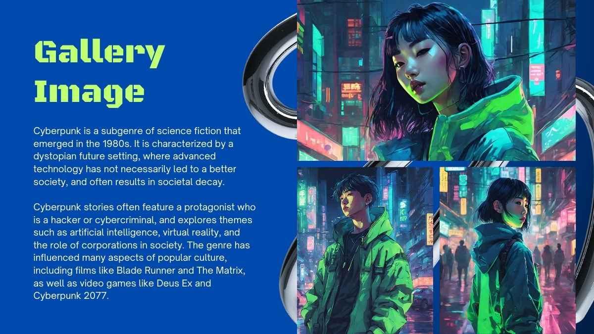 Neon Cyberpunk Style Theme Slides - slide 11