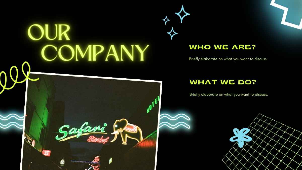 Neon Doodle Creative Agency Slides - slide 6