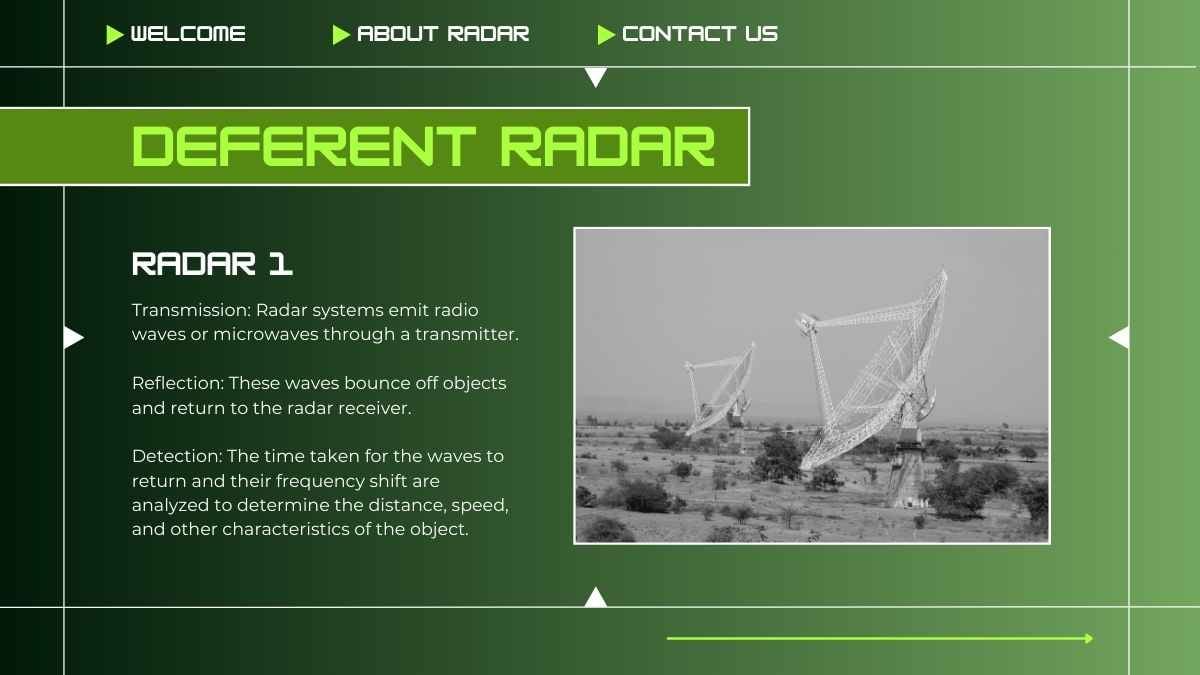 Neon Military Radar Background Slides - slide 11