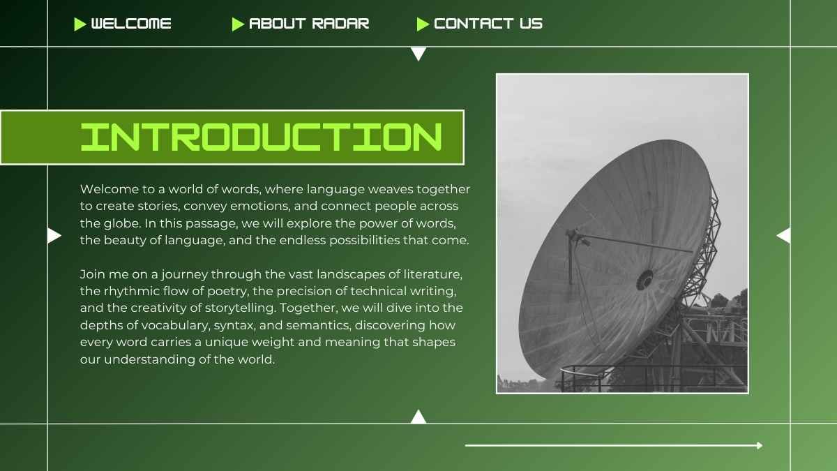 Neon Military Radar Background Slides - diapositiva 3