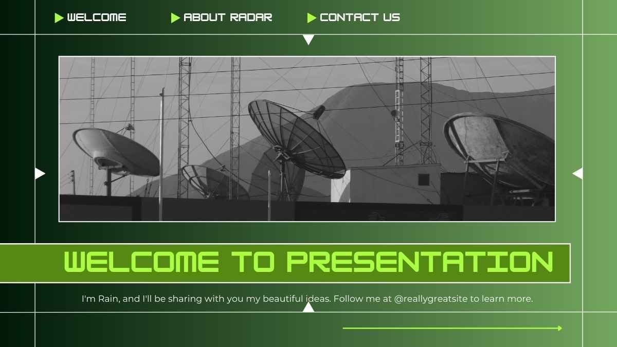 Neon Military Radar Background Slides - slide 4