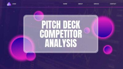 Neon Pitch Deck Competitor Analysis Slides