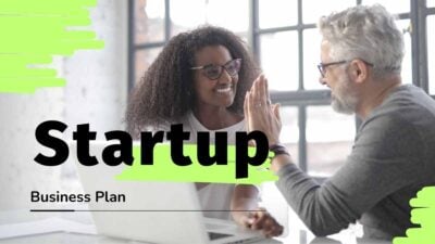 Neon Startup Business Plan Slides