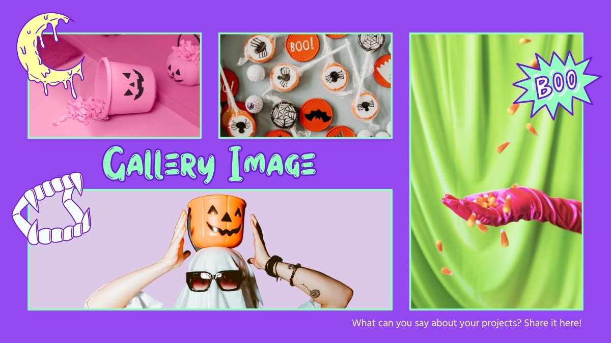 Truque ou Travessura Neon: Slides de Marketing de Halloween - deslizar 10