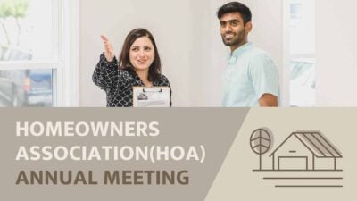 Illustrated Homeowners Association Meeting Slides