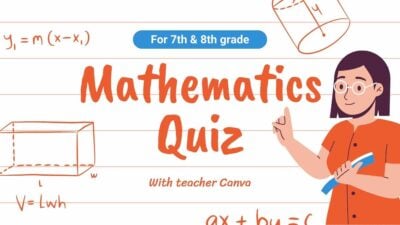 Cute Illustrated Mathematics Quiz Slides