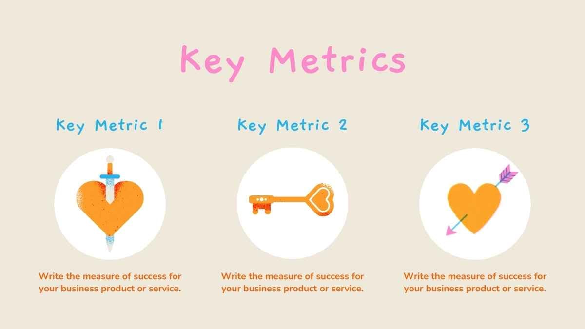 Laranja, Rosa e Azul Corações Fofos Slides do Plano de Marketing de Romance - deslizar 6