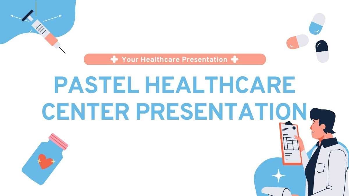 Pastel Illustrations and Doodles Healthcare Center Slides - slide 1