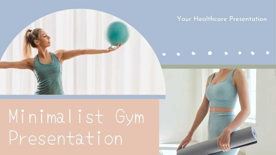 Plantillas Minimalistas de Gimnasio con Garabatos Orgánicos Modernos en Tonos Pastel - diapositiva 1