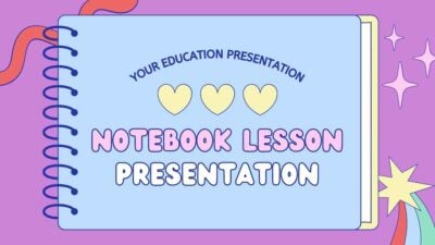 Pastel Cute Geometric Notebook Lesson Slides