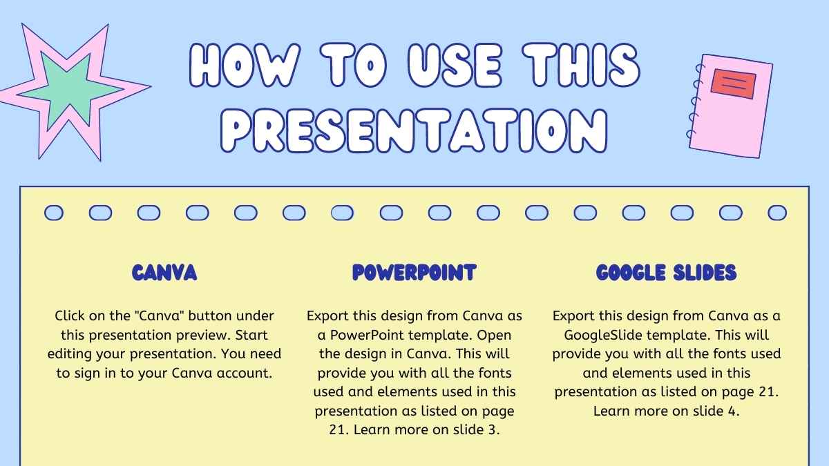 Pastel Cute Geometric Notebook Lesson Slides - slide 2