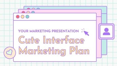 Interfaz Pastel Linda: Plantillas para Plan de Marketing