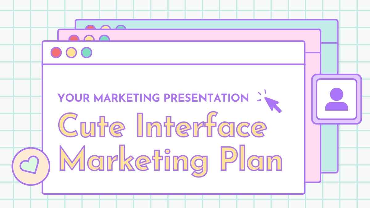 Pastel Cute Interface Marketing Plan Slides - slide 1