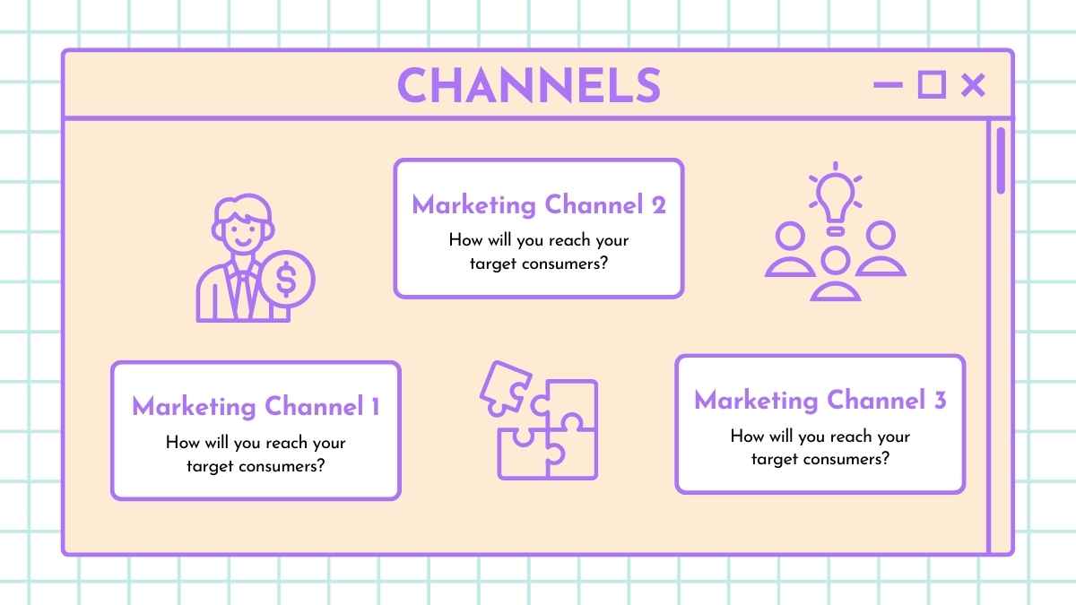 Pastel Cute Interface Marketing Plan Slides - slide 9