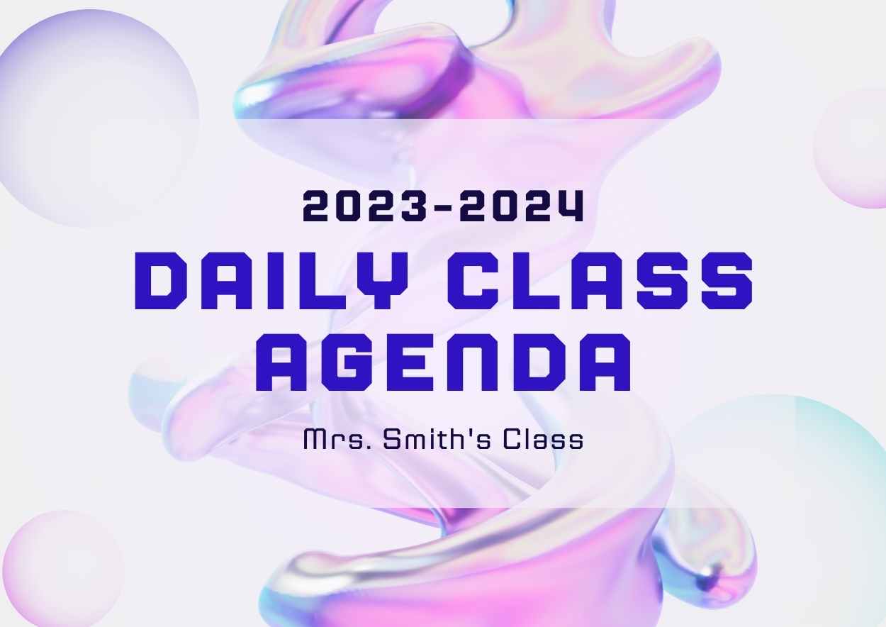 Pastel Daily Class Agenda - slide 1